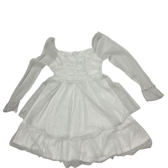 Altar'd White Mini Tiered Women's Dress Large - Picture 6 of 14